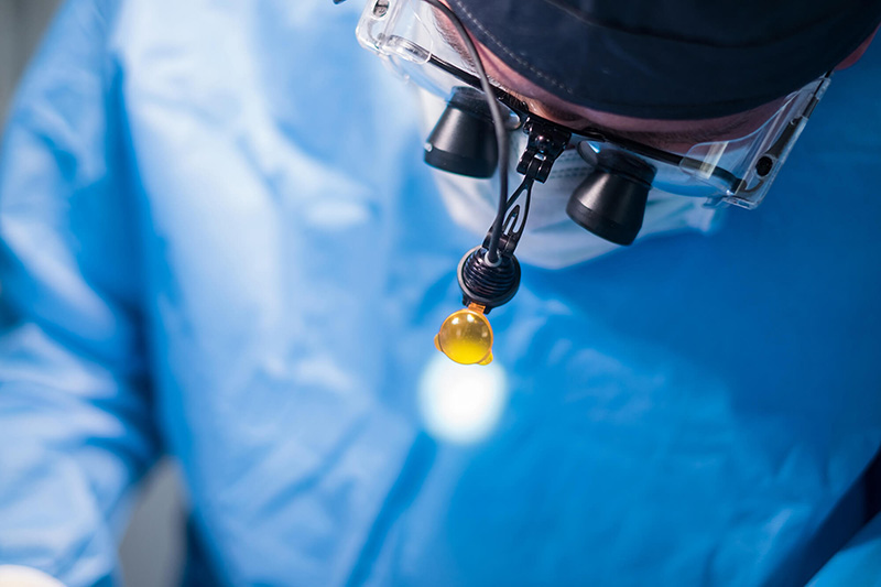 a dentist conducting a surgery